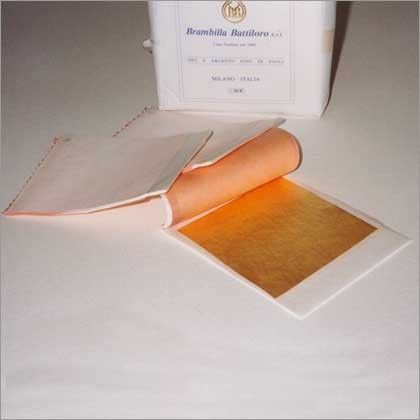 PAN DE ORO FINO 22Kt (LIBRILLO 80x80mm x 25 HOJAS)