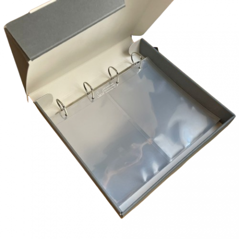FUNDAS POLIESTER 75 MIC P/CAJA ANILLAS 2 DIV. 230x150mm (PACK 25)