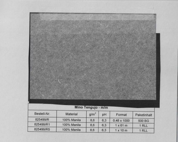 PAPELES JAPONESES 25504 MINO TENGUJO 48x94cm 9grs