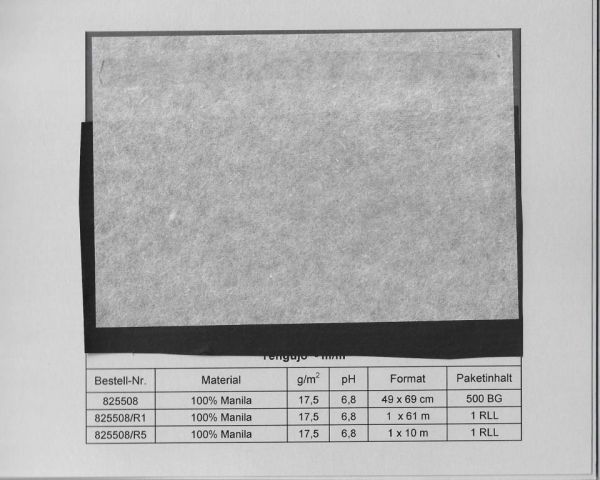 PAPELES JAPONESES 25508 TENGUJO 49x69cm 17,5grs