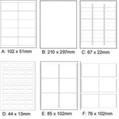 ETIQUETAS AUTOADHESIVAS PERMA SEAL 51x76mm (252)