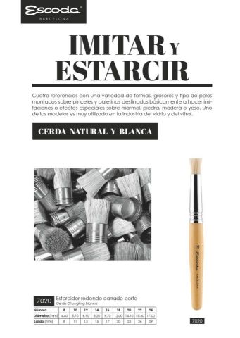 BROCHA PARA ESTARCIR Serie 7020 Nº 24 (Escoda)