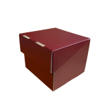 CAJA BORDO CON TAPA/FRENTE ABATIBLE 120x120x100mm 