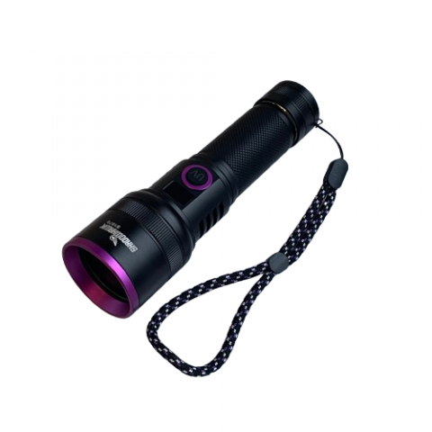 LINTERNA LED ULTRAVIOLETA 365nm RECARGABLE c/estuche