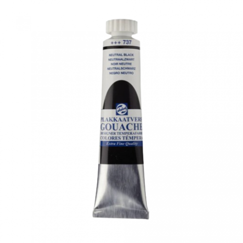 GOUACHE EXTRAFINO TALENS TUBO NEGRO NEUTRO 20ml 