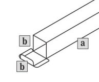 CAJA P/ROLLO (VIb) Cartón Castello 1.3mm 775x75x75mm