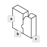 CAJA C/FUNDA (Ib) Cartón Castello 1.0mm 155x140x105mm