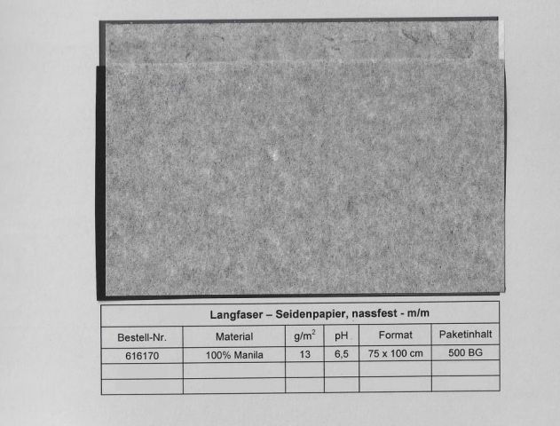 PAPELES JAPONESES LONGFIBER BLANCO 75x100cm 13grs