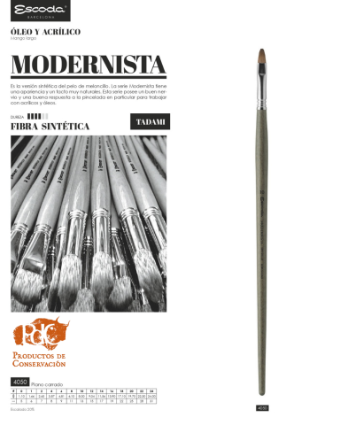 PINCEL MODERNISTA S.4050 Nº20 (Escoda) 