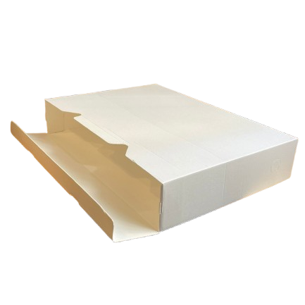 CAJA CARTÓN CORRUGADO BLANCO Munktell 520x420x50mm